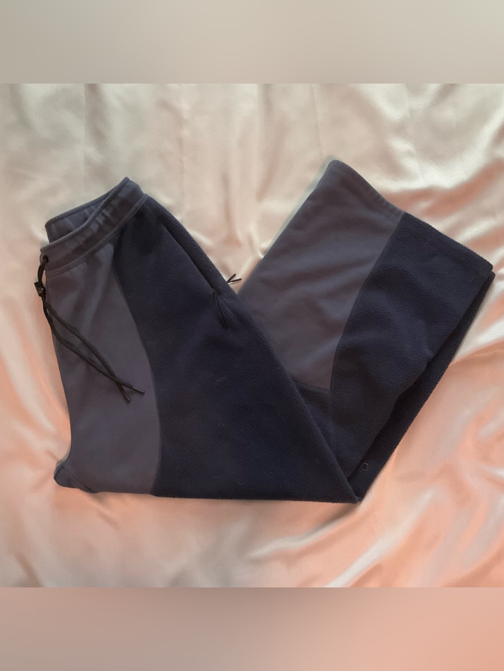 Nike Men's Navy and Charcoal Fleece Joggers baggy